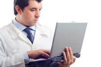 Doctor on Laptop